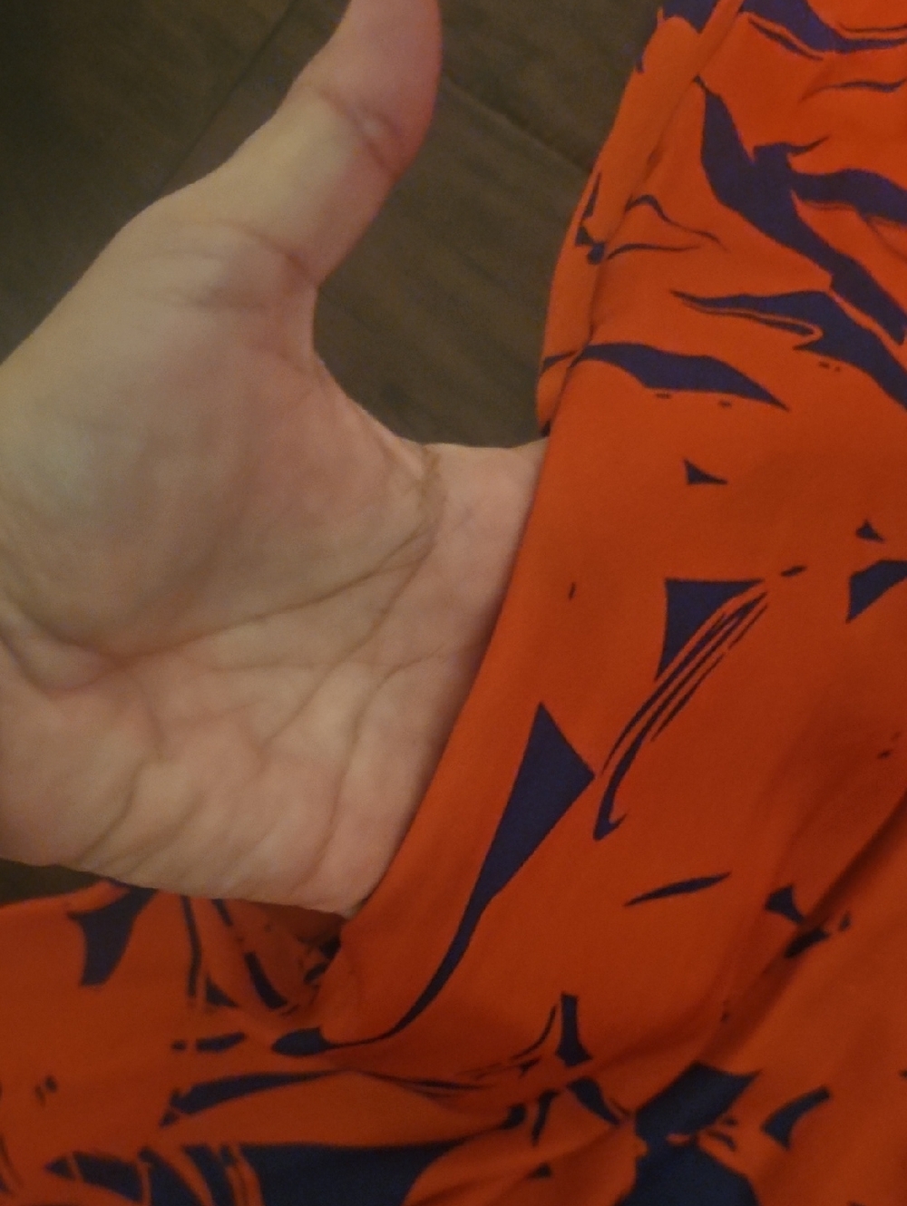 Vibrant Orange & Purple Tropical Maxi Dress - Picture 5 of 7